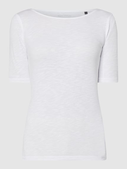 Marc O'Polo T-shirt van slub jersey Wit - 2