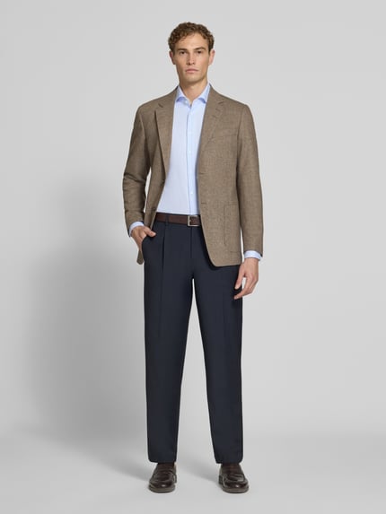 Tiger of Sweden Slim Fit Sakko aus reiner Viskose Modell 'Justin' Beige 1