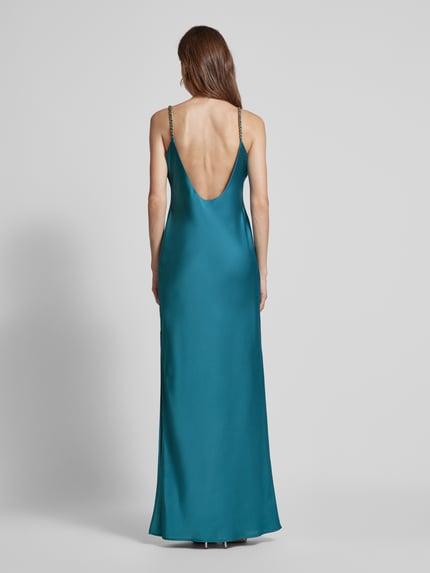 Jake*s Cocktail Abendkleid mit Gehschlitz Aqua Melange 5