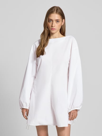 Weekday Minikleid mit U-Boot-Ausschnitt Modell 'Nile' Weiss 4