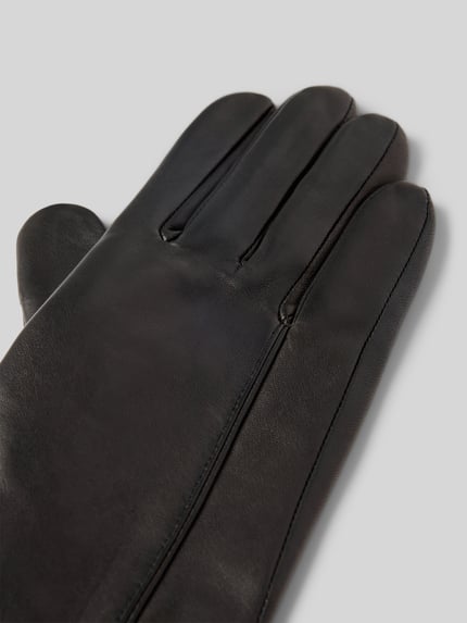 CK Calvin Klein Handschuhe in Leder-Optik mit Woll-Anteil Black 3