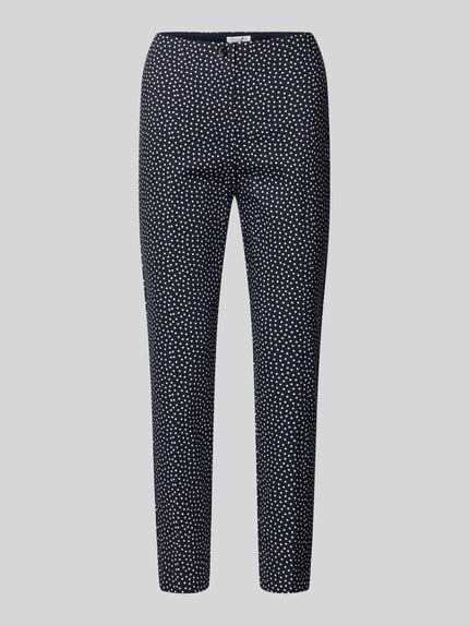 Christian Berg Woman Slim fit stoffen broek met verkort model Donkerblauw - 2