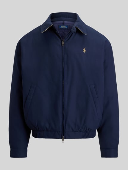 Polo Ralph Lauren bomberka o kroju regular fit z wykładanym kołnierzem Granatowy 2