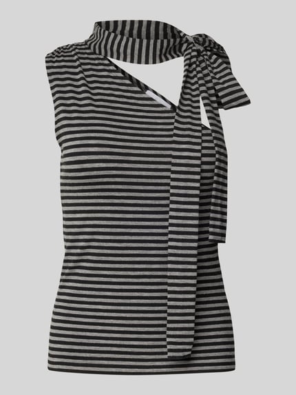 Weekday Tanktop mit One-Shoulder-Träger Modell 'Iza' Black 2
