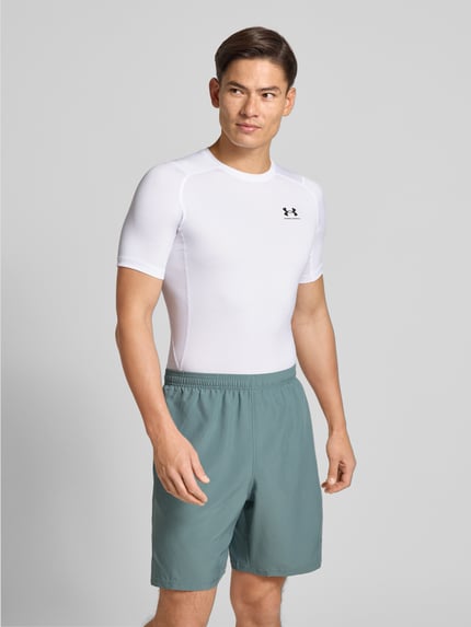 Under Armour T-shirt z o kroju slim fit z nadrukiem z logo Biały 4