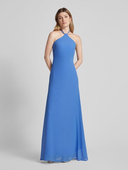 TROYDEN COLLECTION Abendkleid in unifarbenem Design Bleu 4
