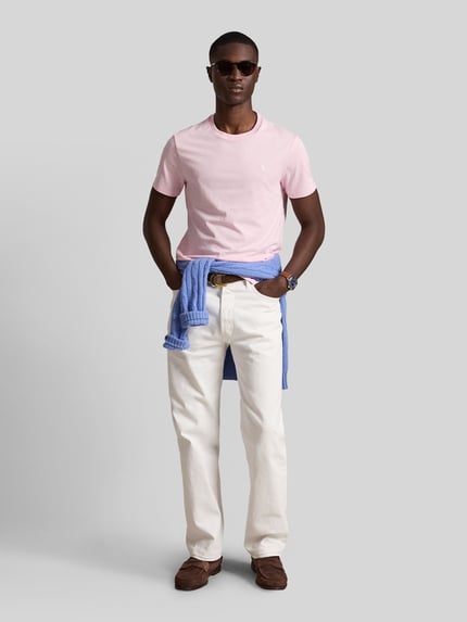 Polo Ralph Lauren Regular Fit T-Shirt aus reiner Baumwolle Pink 1