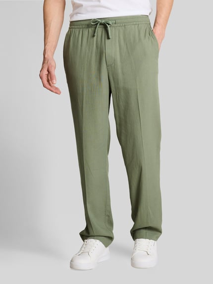 Tom Tailor Denim Regular Fit Hose aus Viskose-Leinen-Mix Schilf 4