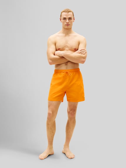 Tommy Hilfiger Regular Fit Badeshorts mit Logo-Stitching Apricot 1