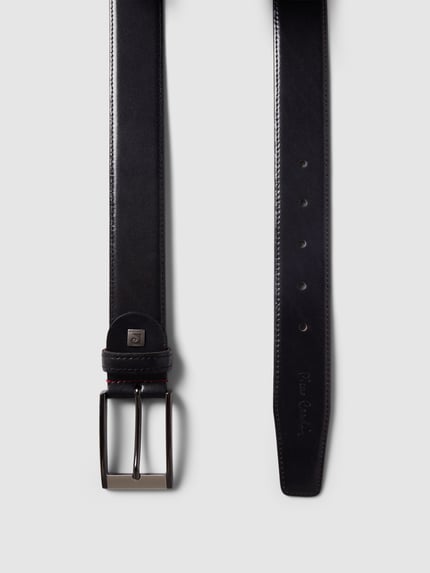 Pierre Cardin Leren ceintuur met doornsluiting Zwart - 3
