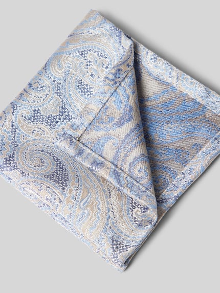 WILVORST Set van stropdas en pochet Blauw - 3