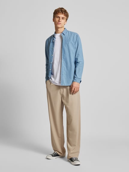 Pepe Jeans Freizeithemd mit Kentkragen Marine 1