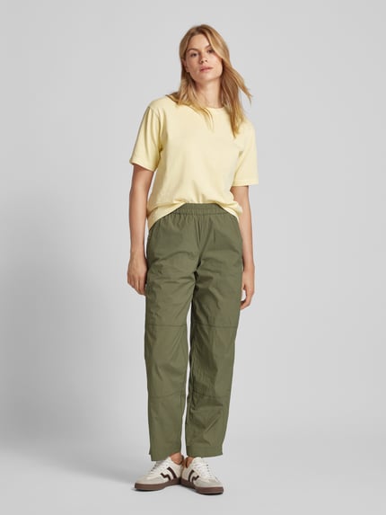 esmé studios Sweatpants met elastische band, model ‘Alice’ Kaki - 1
