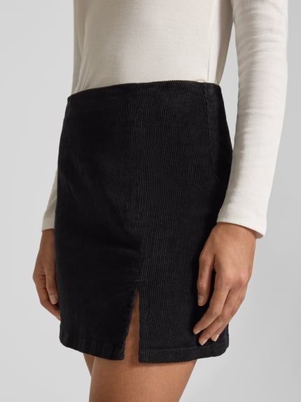 VERO MODA Ausgestellter Mini-Rock aus Baumwoll-Mix Modell 'LULA' Black 3