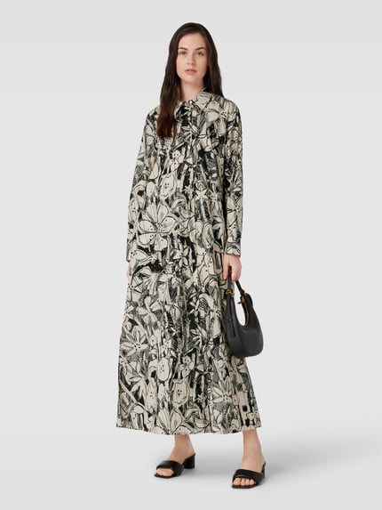Marc O'Polo Maxikleid mit Allover-Print Black 1