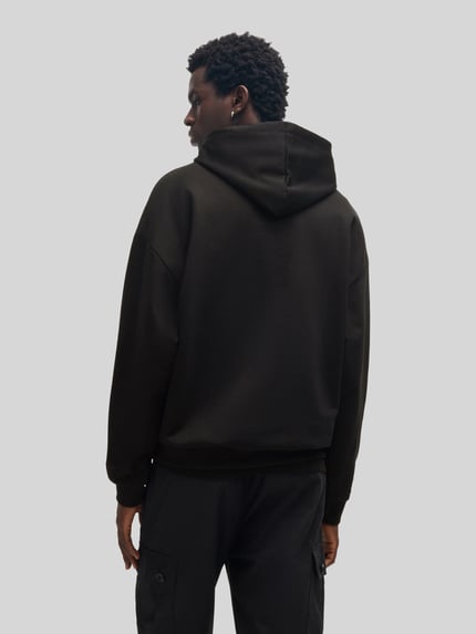 HUGO Oversized Hoodie aus reiner Baumwolle Modell 'DITCHLE' Black 5