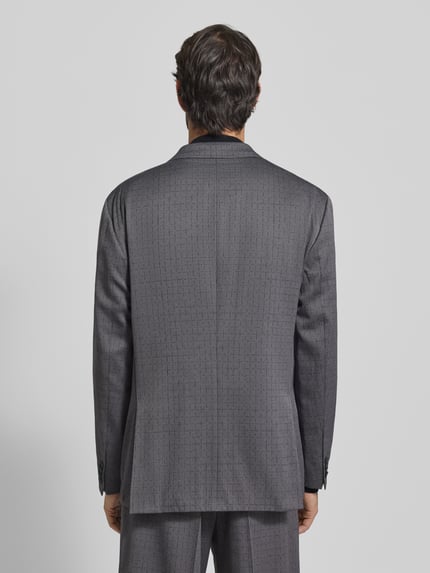 HUGO Relaxed fit colbert van scheerwolmix model 'KARLO243X' Middengrijs - 5