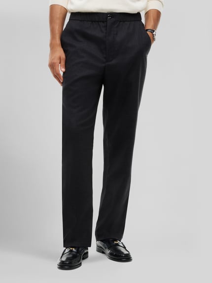 Tommy Hilfiger Regular Fit Hose mit elastischem Bund Anthrazit 4