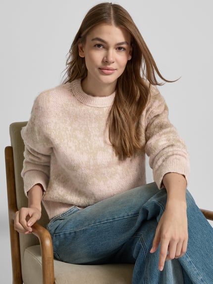 Jake*s Studio Woman Regular Fit Strickpullover mit Alpaka-Anteil Sand 3