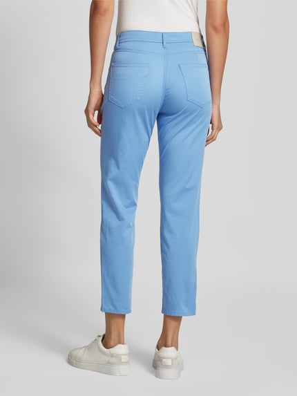 Brax Stoffen broek met verkorte pasvorm, model 'MARY' Blauw - 5