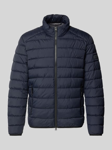 Marc O'Polo Steppjacke mit Label-Patch Dunkelblau 2