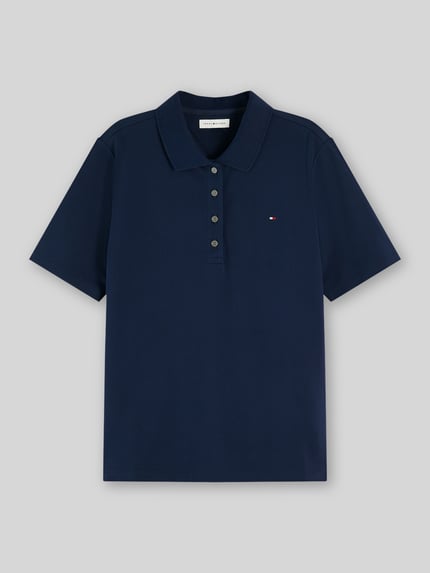 Tommy Hilfiger Regular Fit Poloshirts aus Baumwoll-Mix Marine 2