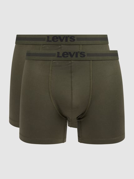 Levi's® Trunks met stretch in een set van 2 Kaki - 1