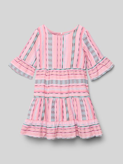Happy Girls Kleid im Stufen-Look Rosa 1