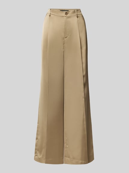 Lauren Ralph Lauren Cocktailhose mit gelegten Falten Modell 'Kirahn' Mittelbraun 2