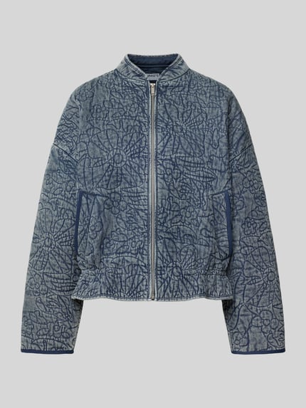 Jake*s Casual Jacke mit Stehkragen und Reißverschluss Blau 2