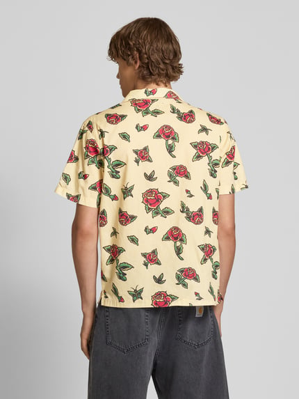 Santa Cruz Regular fit vrijetijdsoverhemd met reverskraag, model 'FLASH ROSES' Beige - 5