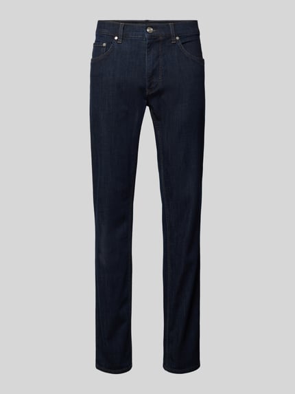 Brax Comfort fit jeans in 5-pocketmodel model 'Cooper' Marineblauw - 2