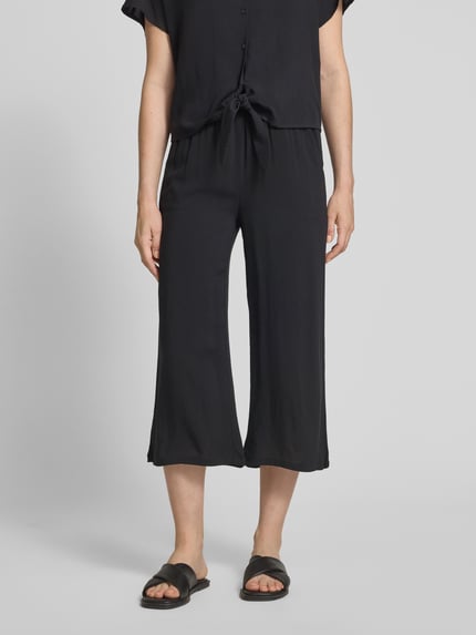 Soyaconcept Culotte aus Viskose mit Bindegürtel Black 4