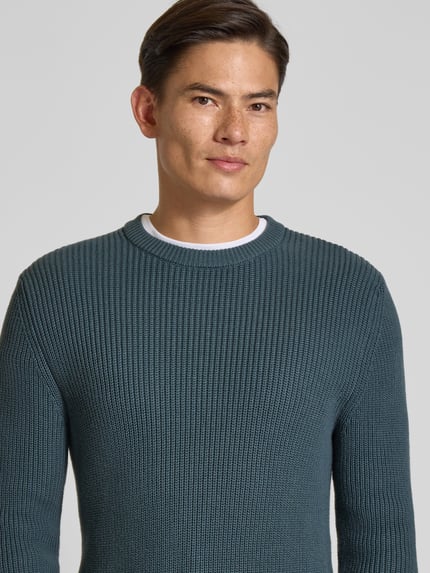 MCNEAL Strickpullover mit Rundhalsausschnitt Anthrazit 3