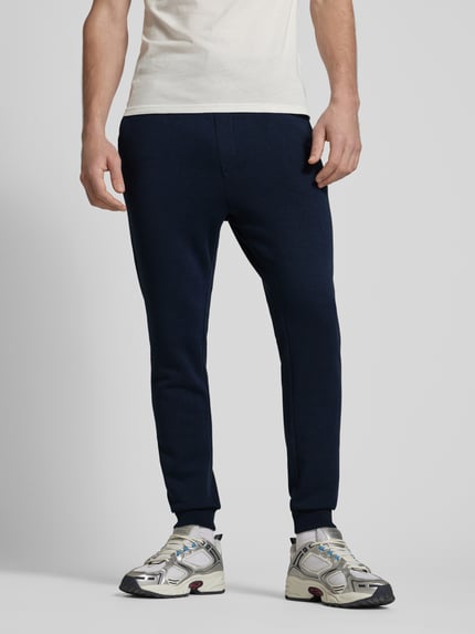 JACK & JONES Sweatpants met achterzak, model 'GORDON JJBRADLEY' Donkerblauw - 4