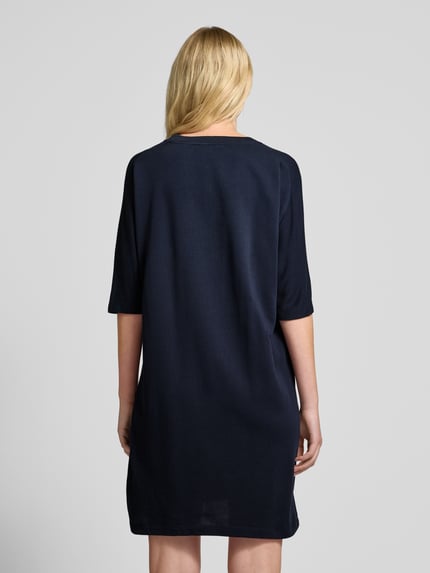 Zadig&Voltaire T-shirtjurk met statementprint, model 'PORTMAN' Marineblauw - 5