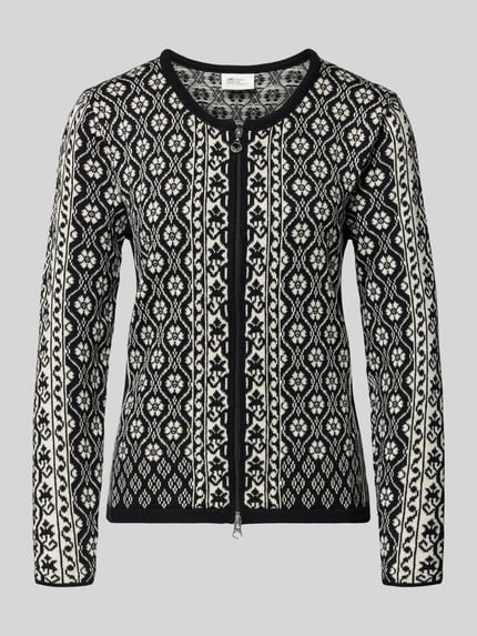 Dale of Norway Regular Fit Strickjacke aus reiner Wolle Modell 'SINGSAKER' Black 2