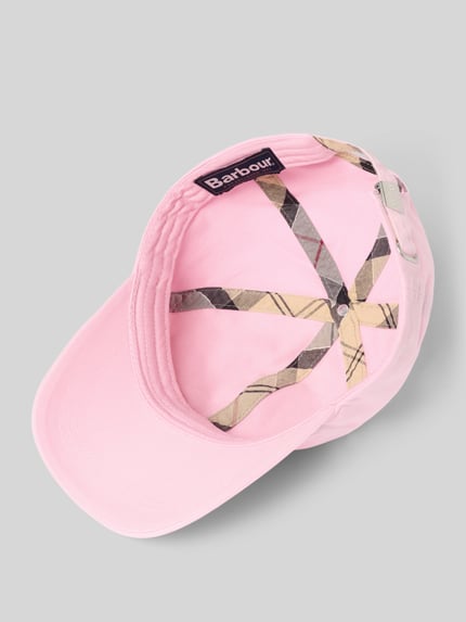 Barbour Czapka z daszkiem z czystej bawełny model 'CASCADE' Mocnoróżowy 2
