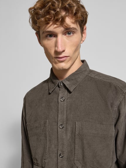 ONLY & SONS Loose Fit Freizeithemd aus reiner Baumwolle Modell 'ALP' Hellgrau 3