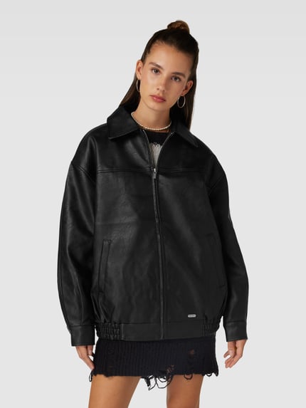 REVIEW Oversized Lederjacke Black 4