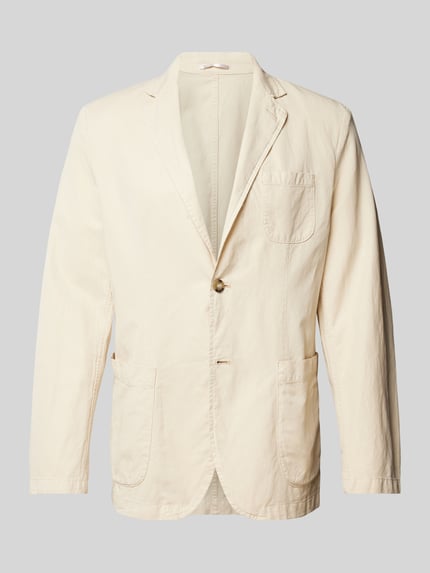 MANGO Regular Fit 2-Knopf-Sakko mit Leinen-Anteil Beige 2
