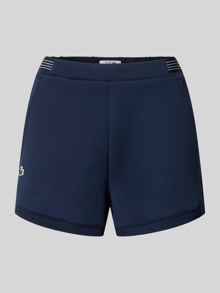Lacoste Sport Regular Fit Sweatshorts mit Logo-Applikation  Dunkelblau 2