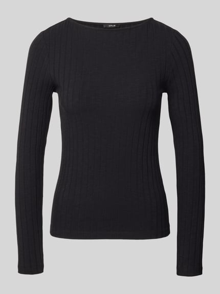 Slim Fit Langarmshirt aus Baumwoll-Mix Modell 'Sovke' Shop The Look MANNEQUINE