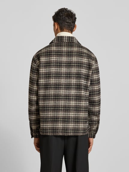 MCNEAL Regular fit overhemdjack met kentkraag Zwart - 5