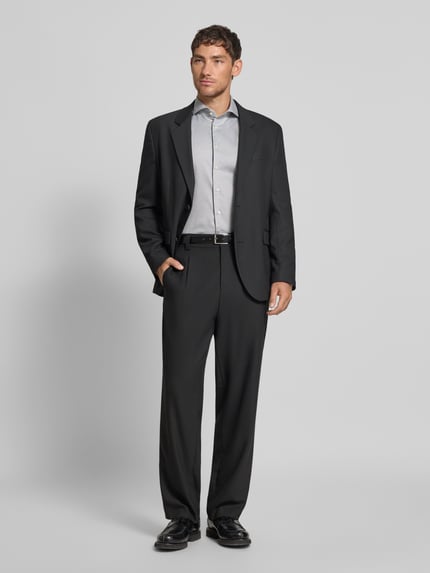 Profuomo Regular Fit Business-Hemd mit Knopfleiste Gruen 1