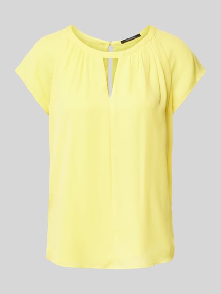 COMMA Bluse mit Kappärmeln GELB 2