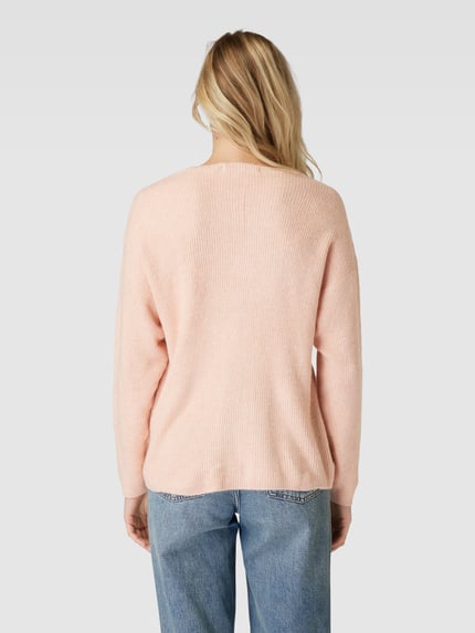 VERO MODA Strickpullover mit Strukturmuster Modell 'CREWLEFILE' Rose 5