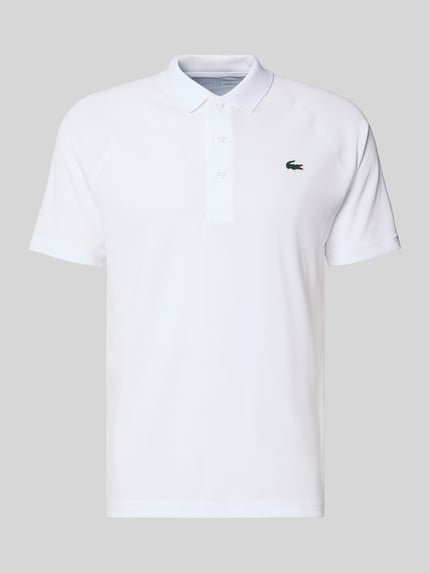 Regular Fit Sport Poloshirt mit Label Patch Shop The Look MANNEQUINE