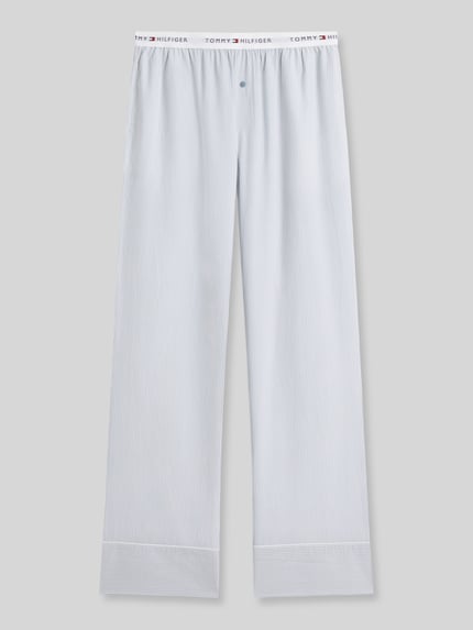 Tommy Hilfiger Comfort Fit Pyjama aus reiner Baumwolle Hellblau 2