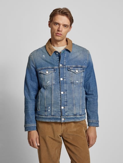 Tommy Jeans Jeansjacke im Used-Look Modell 'RYAN' Blau 4